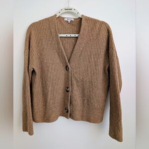 Madewell Wool Blend Cardigan Camel Size M